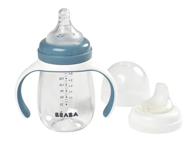 BEABA 2-in-1 Bottle to Sippy Training Cup