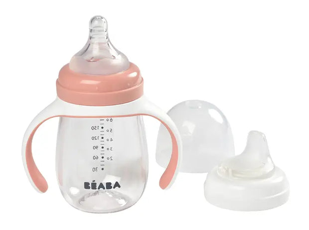 BEABA 2-in-1 Bottle to Sippy Training Cup