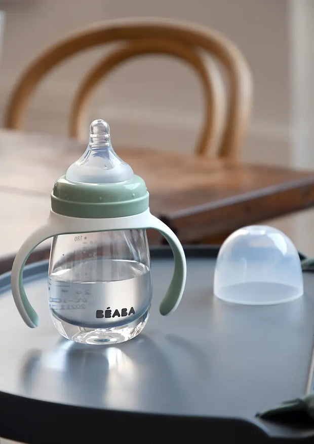 BEABA 2-in-1 Bottle to Sippy Training Cup