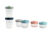 BEABA Clip Containers - Set of 6, Medium, Assorted Colors