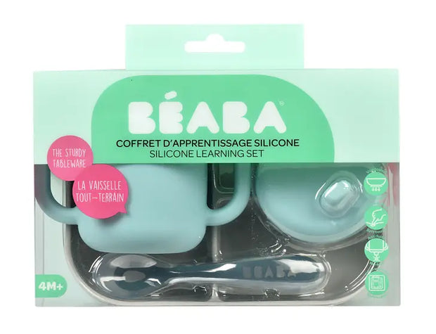 BEABA Sips & Bites 3-Piece Silicone Feeding Set