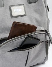 BEABA Wellington Backpack Diaper Bag - Grey