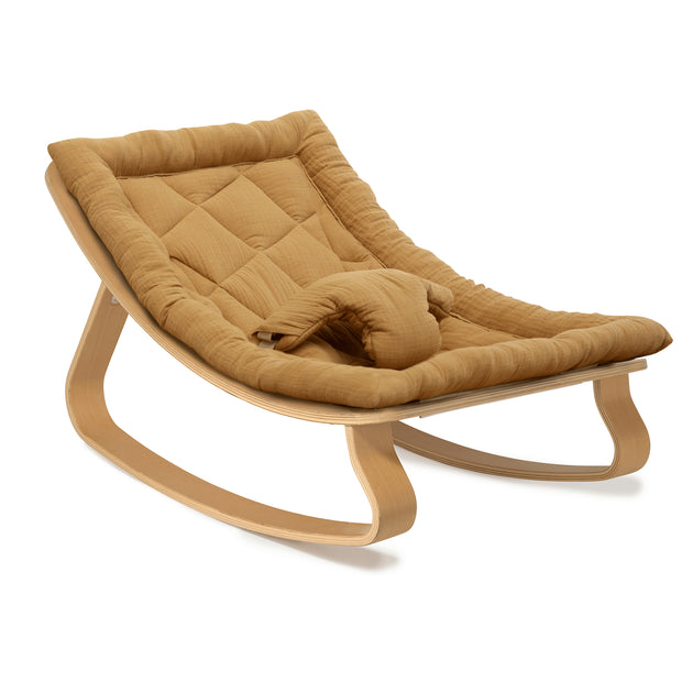 Baby Rocker Levo in Beech With Cushion