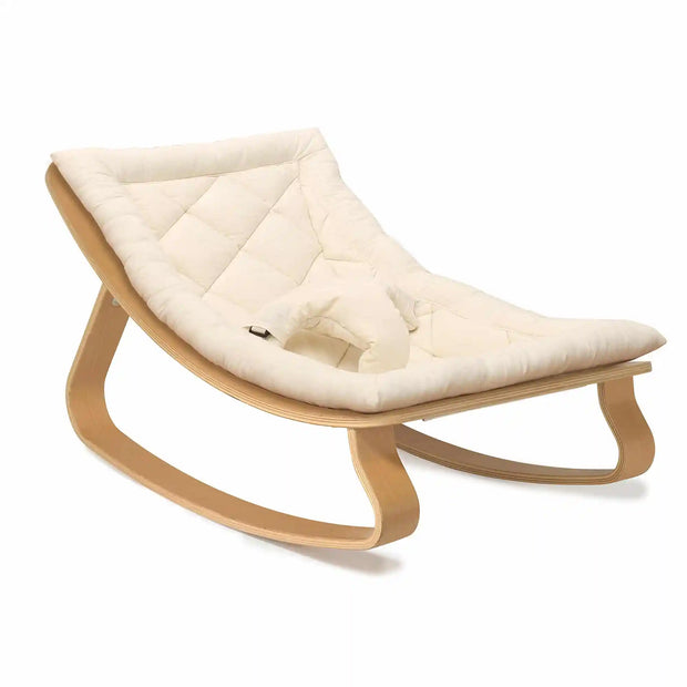 Baby Rocker Levo in Beech With Cushion