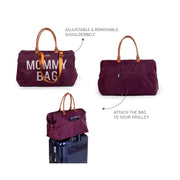 Childhome Mommy Bag, XL Diaper Bag - Aubergine