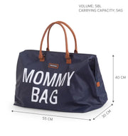 Childhome Mommy Bag, XL Diaper Bag - Navy & White