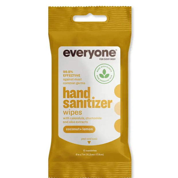 Coconut + Lemon Resealable Hand Sanitizer Wipes