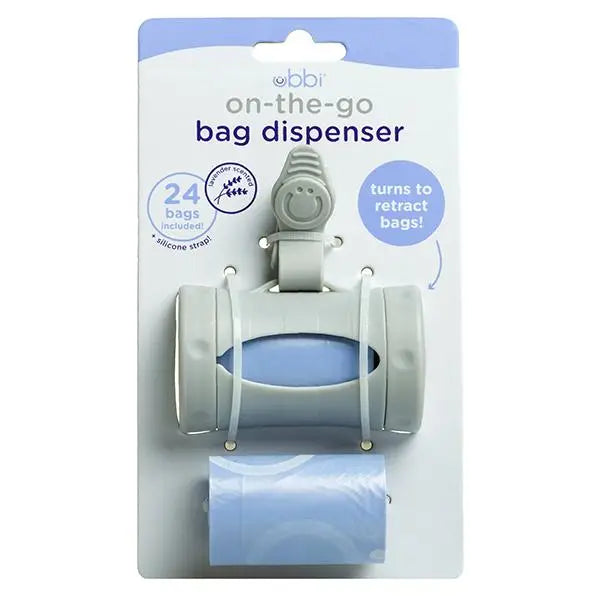 Gray Retractable Bag Dispenser