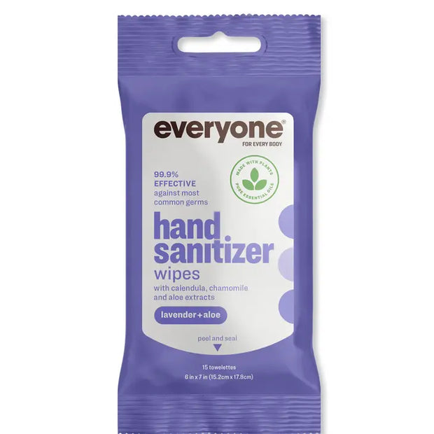 Lavender + Aloe Resealable Hand Sanitizer Wipes