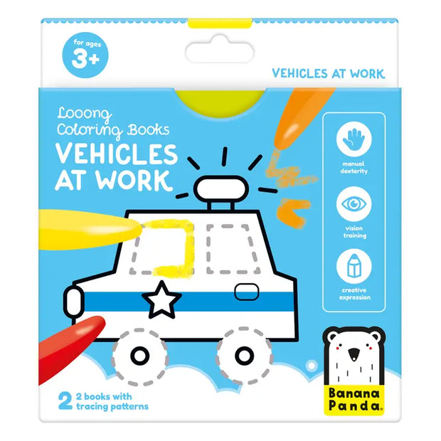 Looong Coloring Books - Ready to Draw Vehicles
