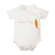 Organic Baby Carrot Short Sleeve Side Snap Bodysuit