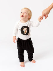 Organic Baby Harem Pant - Black