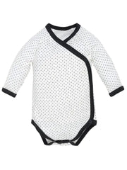 Organic Baby LS Side Snap Bodysuit - Polka Dot Print