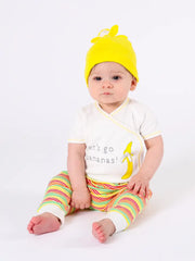 Organic Baby Let's Go Bananas SS Side Snap Bodysuit