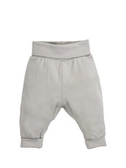 Organic Cotton Baby Rolled Waist Pant - Grey