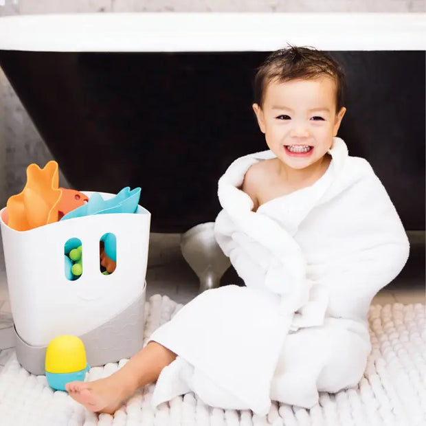 Gray Bath Toy Drying Bin