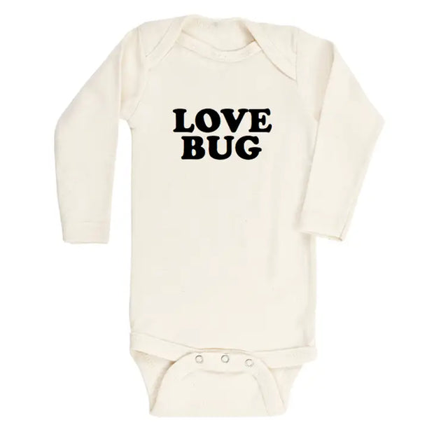 Love Bug Organic Cotton Baby Bodysuit | Long Sleeve