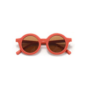 Baby & Toddler Round Retro Sunglasses - Rust Matte