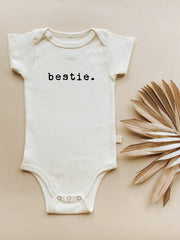 Bestie Organic Cotton Baby Bodysuit | Short Sleeve