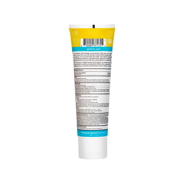 Thinkbaby Clear Zinc Sunscreen SPF 30, 3 fl oz