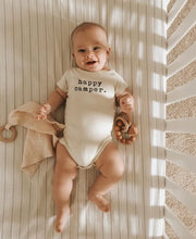 Happy Camper Organic Cotton Baby Bodysuit | Short Sleeve