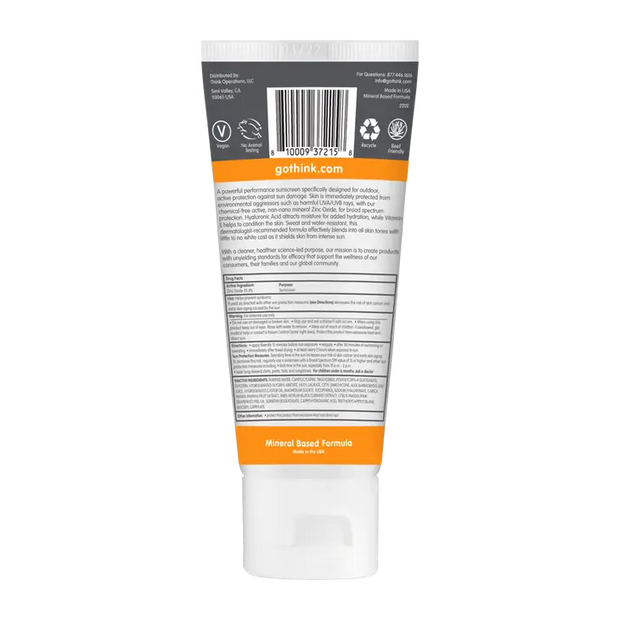 Thinksport Clear Zinc Daily Face Sunscreen SPF 50, 2 fl oz