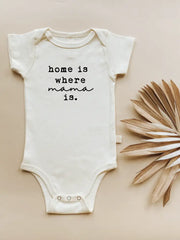 Home is Where Mama is Organic Cotton Bodysuit | Short Sleeve