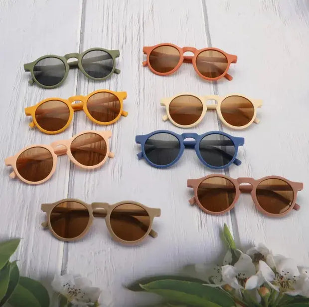 Baby & Toddler Classic Round Sunglasses - Clementine