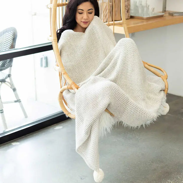 Organic Cotton Bodhi Knit Throw