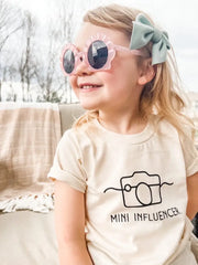 Mini Influencer Organic Cotton Kids Tee | Short Sleeve