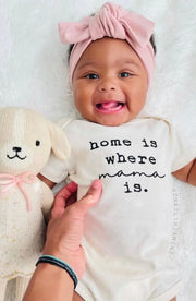 Home is Where Mama is Organic Cotton Bodysuit | Short Sleeve