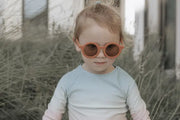 Baby & Toddler Round Retro Sunglasses - Rust Matte