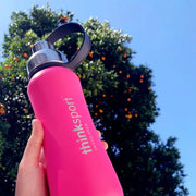 Insulated Sports Bottle - Coated Hot Pink