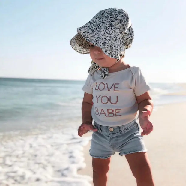 Love You Babe Organic Cotton Baby Bodysuit | Short Sleeve