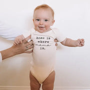 Home is Where Mama is Organic Cotton Bodysuit | Short Sleeve