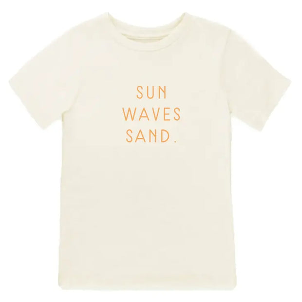 Sun Waves Sand Organic Cotton Kids Tee | Short Sleeve