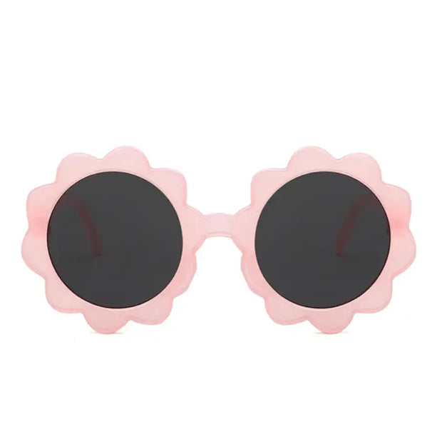 Baby & Toddler Round Sunburst Sunglasses - Cloud Pink