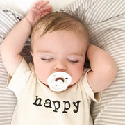 Happy Organic Cotton Baby Bodysuit | Short Sleeve