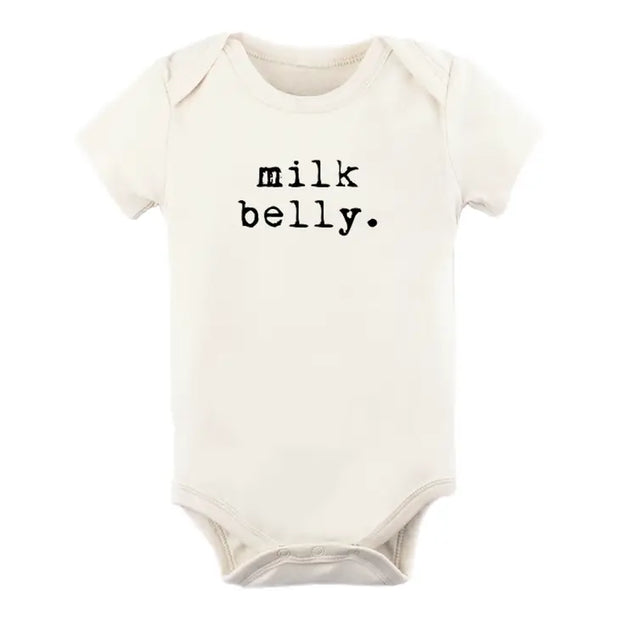 Milk Belly Organic Cotton Baby Bodysuit | Short Sleeve