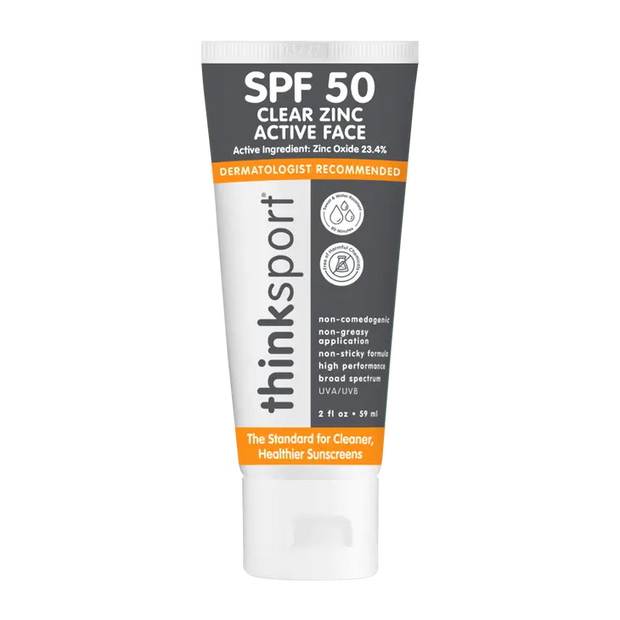 Thinksport Clear Zinc Daily Face Sunscreen SPF 50, 2 fl oz