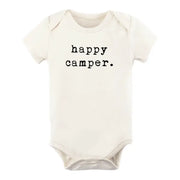 Happy Camper Organic Cotton Baby Bodysuit | Short Sleeve