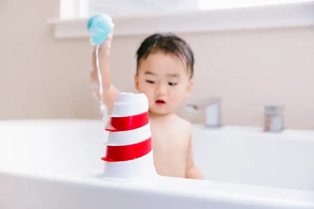 Lighthouse Stacking Cups Bath Toys