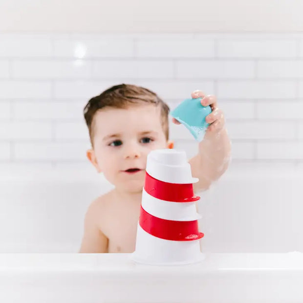 Lighthouse Stacking Cups Bath Toys