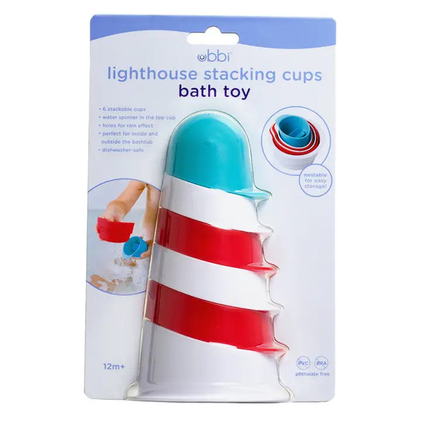 Lighthouse Stacking Cups Bath Toys